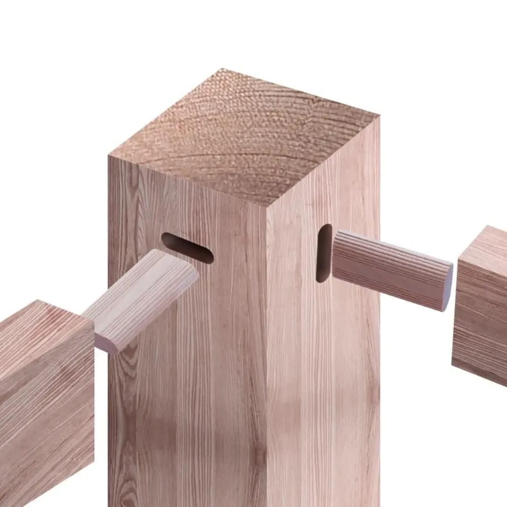 50/100 Pz Legno di Faggio Domino Tenons Spine di Falegnameria Mobili FAI DA TE Giunzione Connettori Posizionamento Strumento Blocco