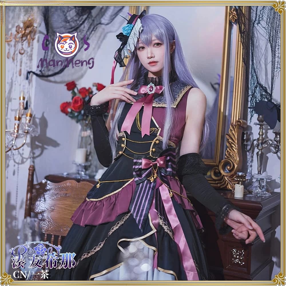 Costume Cosplay Yukina Minato 10° Anniversario Anime BanG Dream, Accessori e Abbigliamento per Donne, Vestito Lolita per Halloween e Carnevale