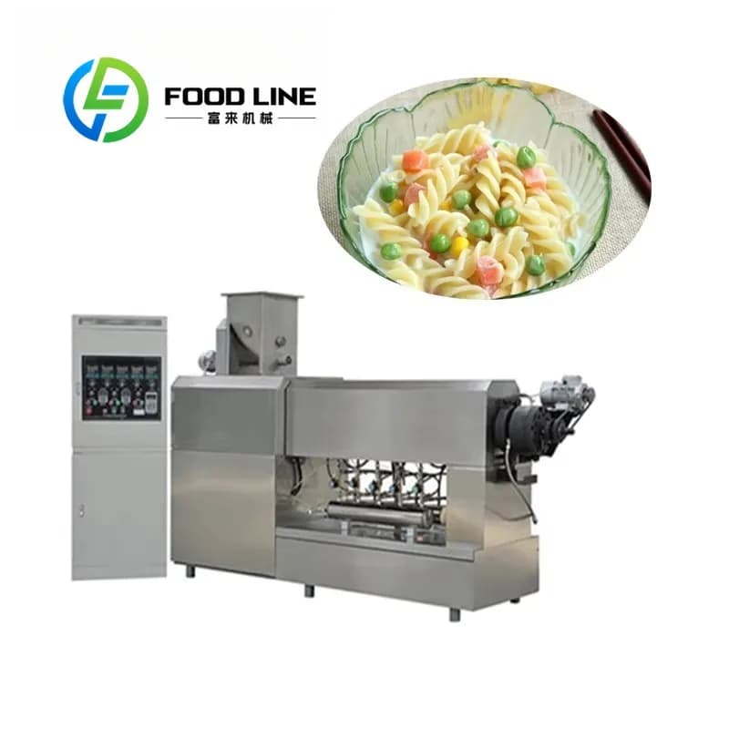 Pasta Production Line Commercial Macaroni Extruder Machine For Manufacturing Plant Cost industrial automatic high efficiency