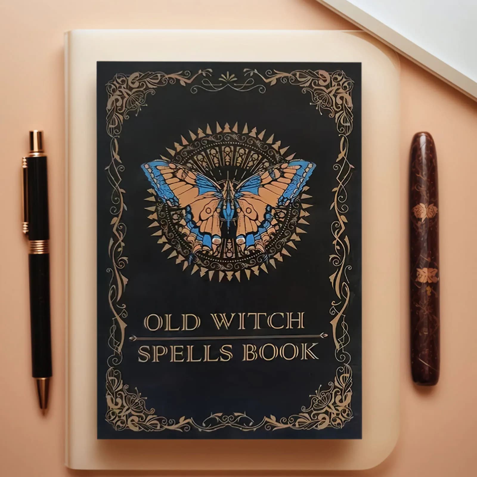 Libro di Incantesimi per Stregoneria, Diario Multiuso per Incantesimi Misteriosi, Quaderno con Incantesimi Reali, Decorazione di Halloween e Accessorio Occulto