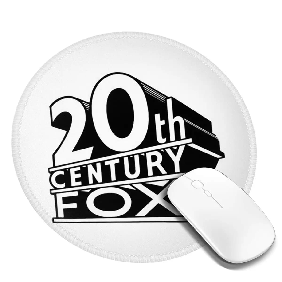Tappetino per mouse rotondo Century Fox, tappetino per tastiera e mouse per computer, tappetino da scrivania per PC da gioco, tappetini da tavolo per ufficio