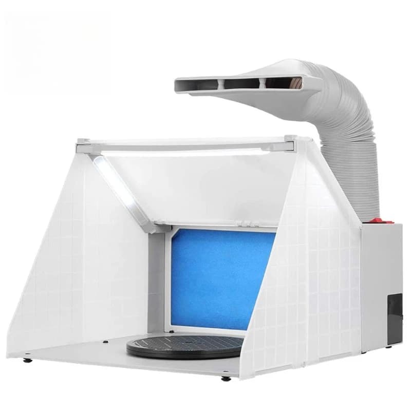 Model Kit Spray Painting Booth with Exhaust Fan, Ventilation System, and Spray Paint Cabinet
