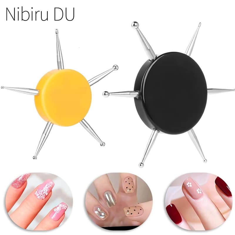 6 in 1 strumenti per punteggiare circolari punta professionale per nail art pittura a punti goffratura disco da tracciamento strumento per punteggiare le unghie forniture per manicure