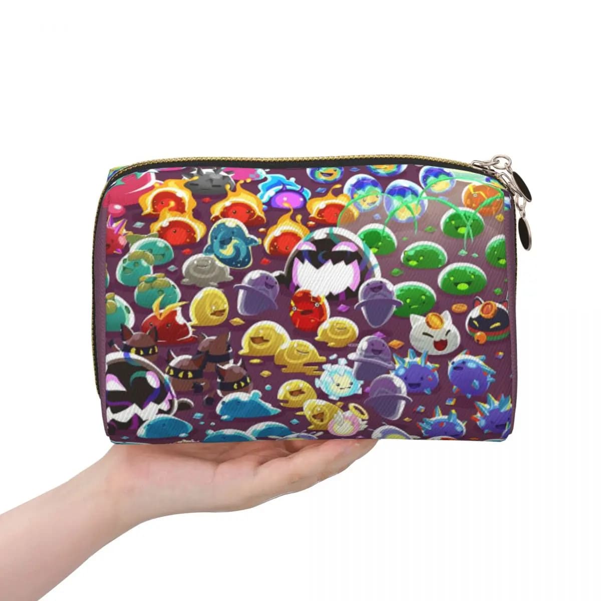 Slime Rancher Gioco di cartoni animati Anime Donne carine Borse per cosmetici Custodia per trucco da viaggio Custodia per articoli da toeletta Scatola per kit Dopp