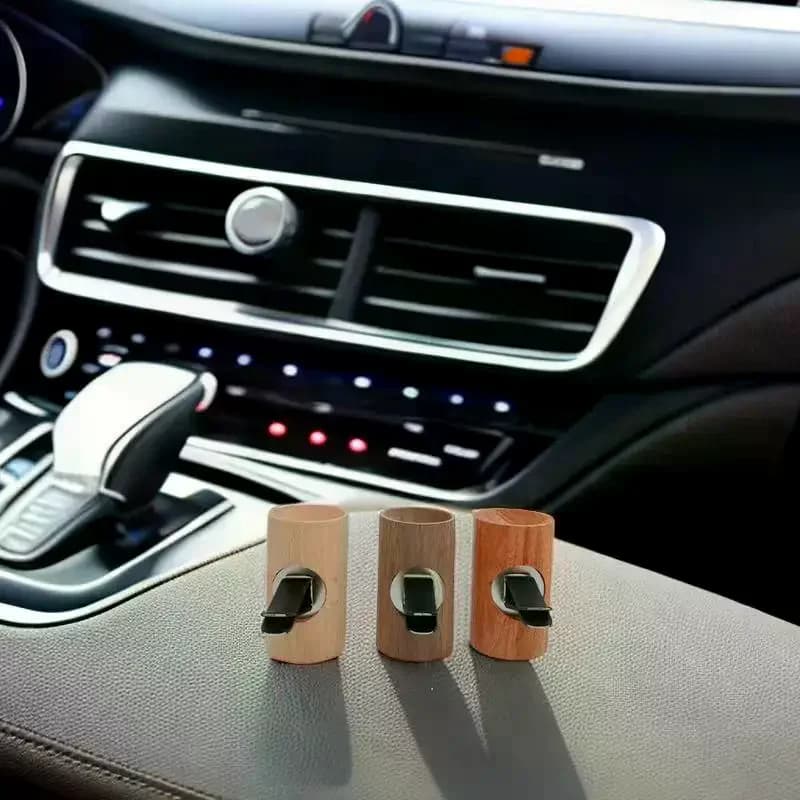 1 pcs Spherical Auto Wood Essential Oil Diffuser Auto Aromatherapy Clip Deodorant For Car 2025 New Decoration Auto
