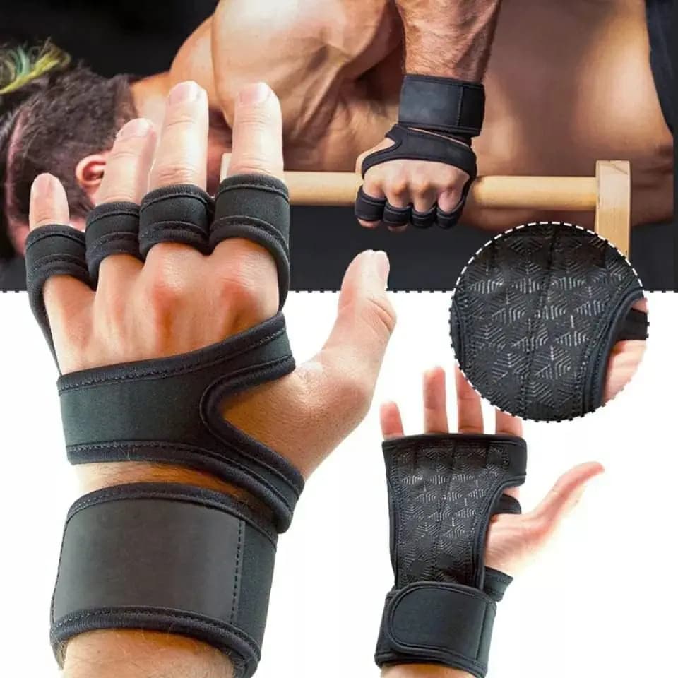 Gym Gloves with Wrist Band, Full Protection, Super Breathable Weight Lifting Gloves Exercise Cross Training Cycling
