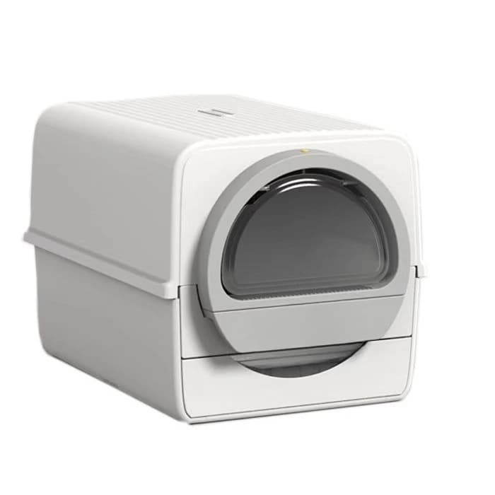 Fun Claw Lettiera per gatti facile da pulire Spalatrice per merda tirata a mano Toilette per gatti completamente chiusa Lettiera per gatti semiautomatica