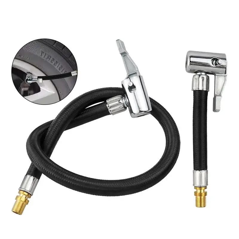 10/20/30cm Tire Inflator Extension Hose Anti Deflate Air Pump Connection Adapter Pipe For Car Motorcycle Bike