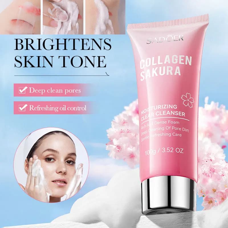 SADOER Sakura Collagen Cleanser Oil Control Deep Cleanser