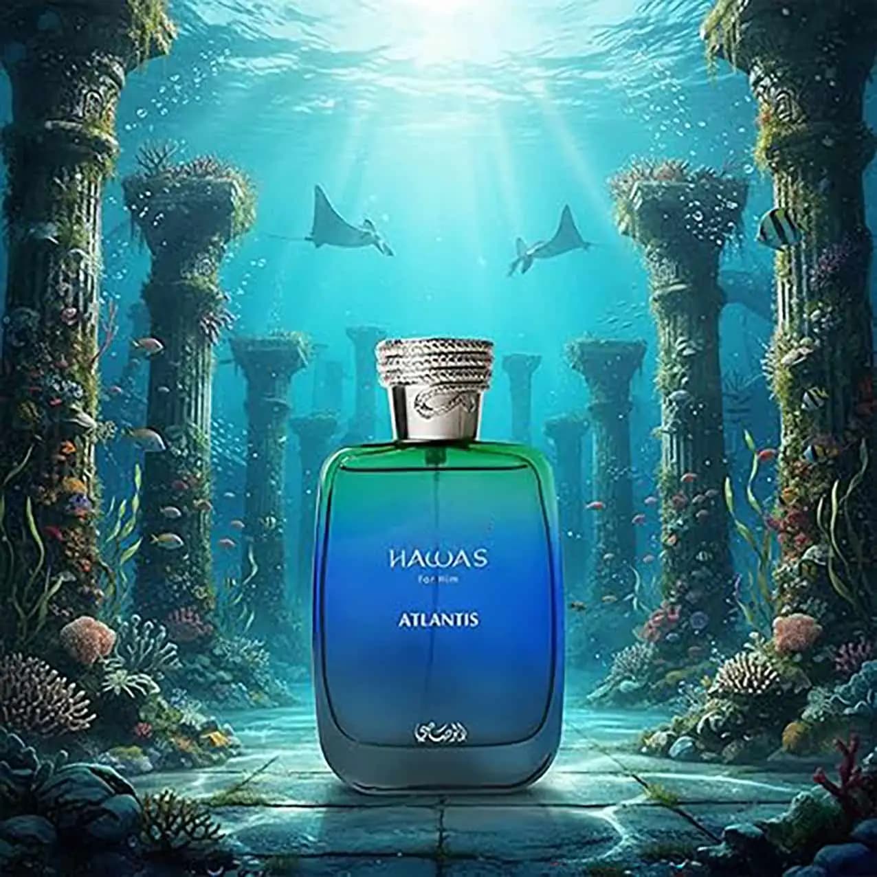 Hawas launched the Atlantis perfume, embalming the world with the mystery of the infinite ocean. This perfume has a captivating blue tone