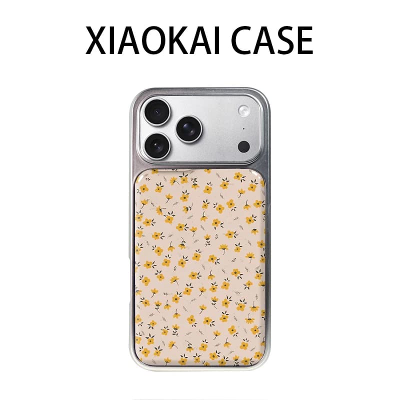 Coreano Ins Seashell Piccoli Fiori Gialli Cassa Del Telefono Per iPhone 17 16 15 14 13 12 11 Pro Max Plus 17Air Placcatura Goccia Colla copertura