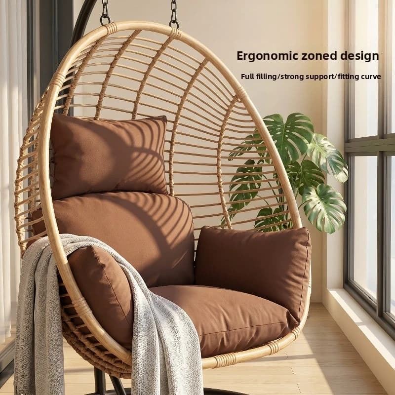 Cuscino ad Alto Rimbalzo per Sedia Sospesa, Imbottito e Ergonomico, per Sedia a Dondolo