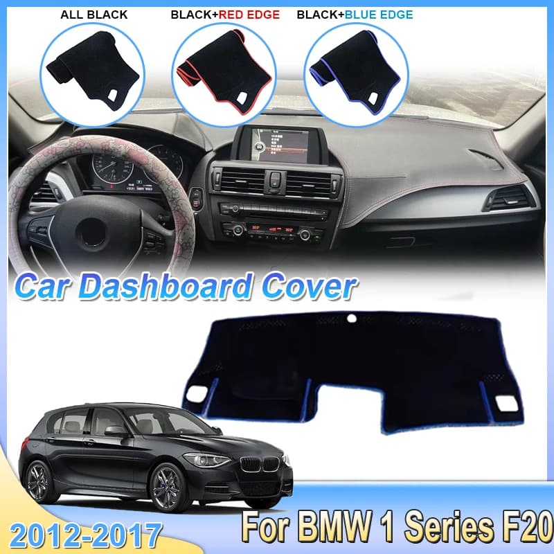 Copertura del cruscotto dell'automobile per BMW Serie 1 F20 2012 ~ 2017 116i 118i Tappetino antiscivolo Dashmat Evitare la luce Parasole Tappeto Accessori