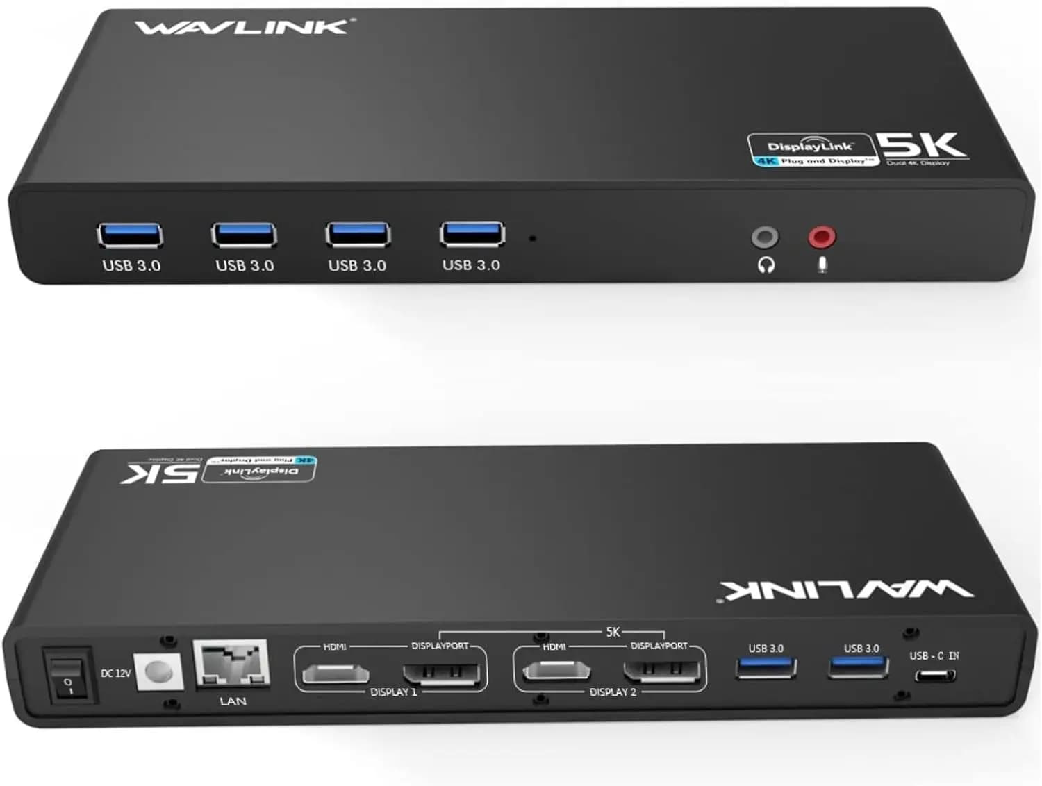 Docking Station Universale per Laptop: Doppio Monitor 4K, 6 Porte USB, Ethernet Gigabit - Configurazione Home Office