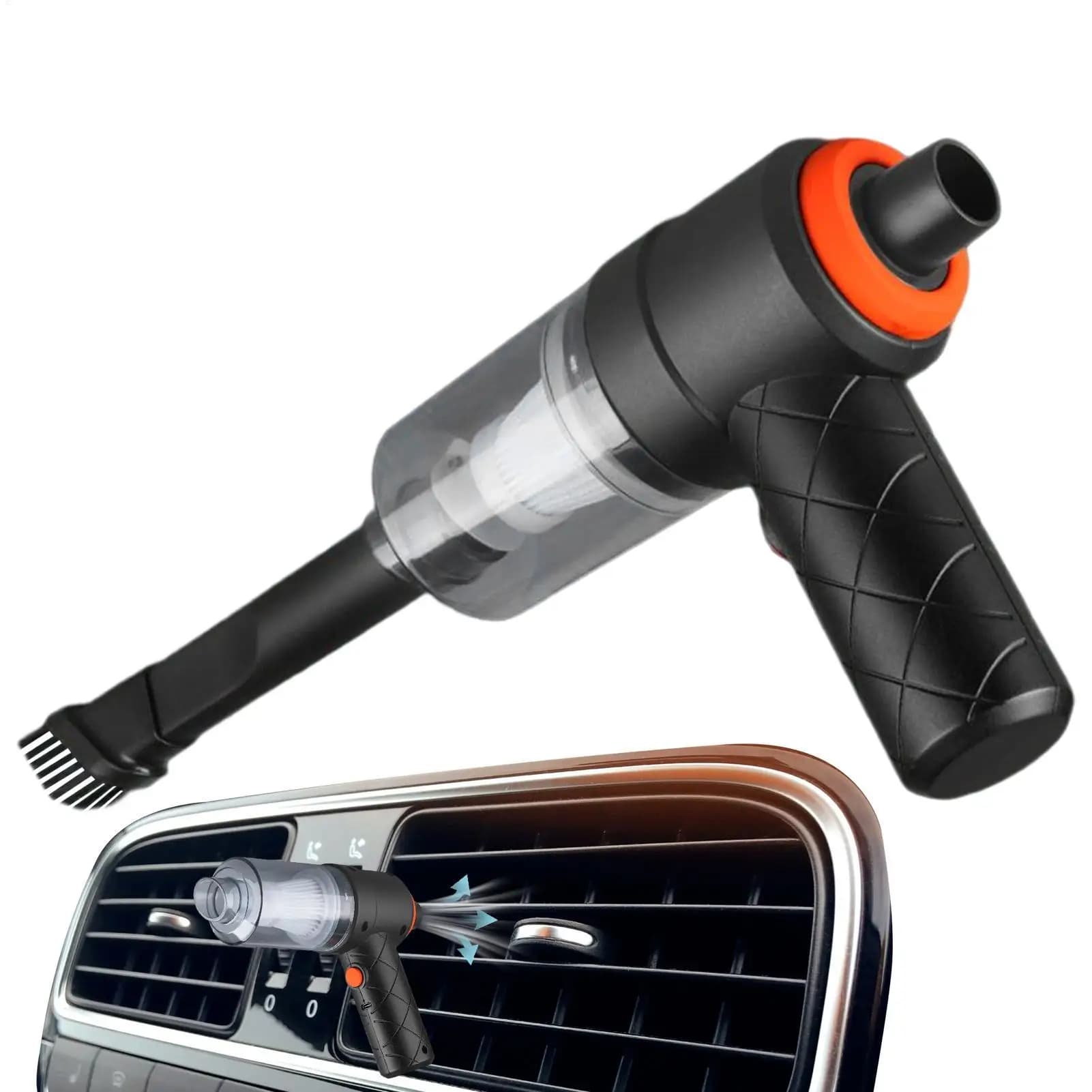 Aspirapolvere portatile universale senza fili per auto, 6000Pa, mini aspirapolvere portatile per auto, casa, tastiera, pulizia degli interni.