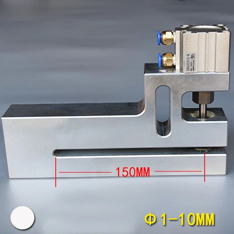 Depth 150mm Series Pneumatic Hole Puncher For Bag Making Machine Round Hole Punching Suit PVC/PO/OPP/PE/CPE/PPE Materials