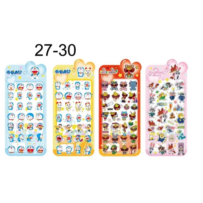 Nuovi Adesivi 3D Cartoon Doraemon Pikachu 2026, Ciuccio Nero Fai-da-Te, Regalo per Bambini