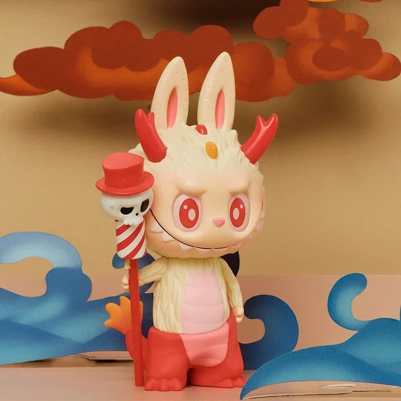 POP MART Loong presenta la serie del tesoro Scatola cieca Giocattoli Kawaii Anime Action Figure Sorpresa Scatola misteriosa Bambole Regalo per ragazze
