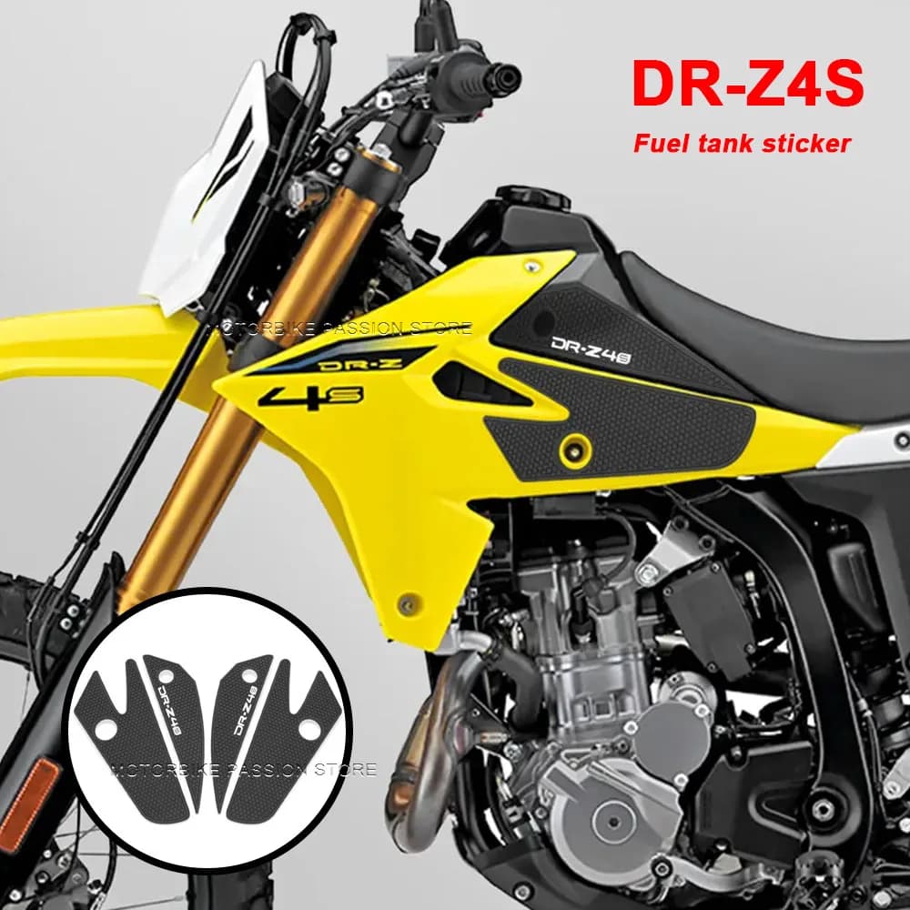 New For DR-Z4S DR-Z4SM DRZ4S DRZ4SM DRZ DR-Z 2025-2026 Motorcycles Side Knee Ges Fuel Tank Pad Anti-Slip Traction Accessories