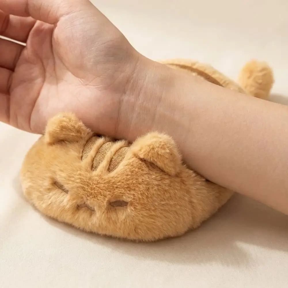 Cuscino Animale Gatto Pigro Kawaii da 13 cm, Super Morbido, con Supporto per Polso, Regalo per Dormire