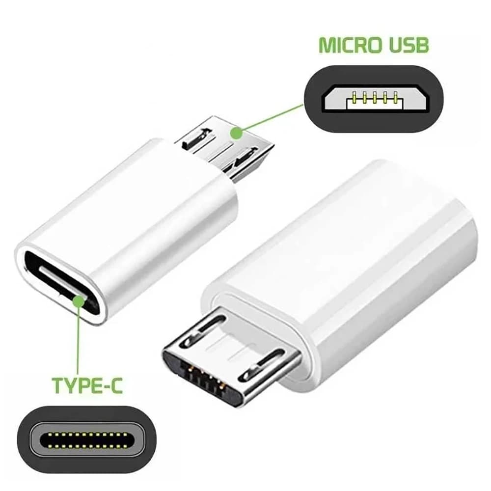 Mini-type C charging adapter to Micro USB Android for Samsung Xiaomi Huawei Jack charger synchronized by USBc to Microusb V8