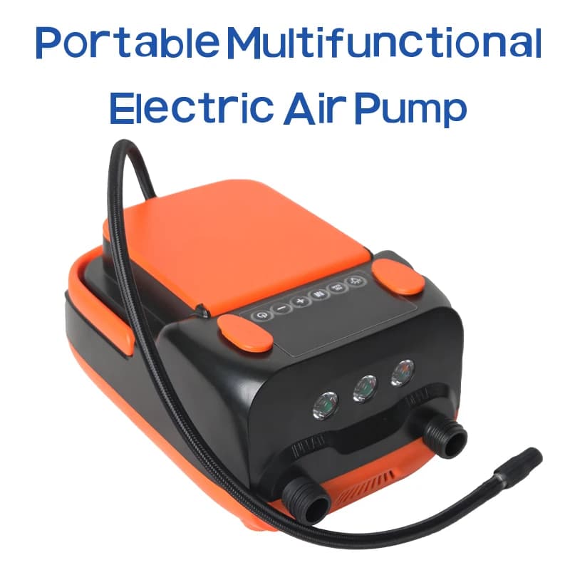 Pompa ad aria elettrica 790plus ad alta pressione DC12V con batteria integrata per gommone, SUP, tavola da surf, stand up paddle, kayak, canoa
