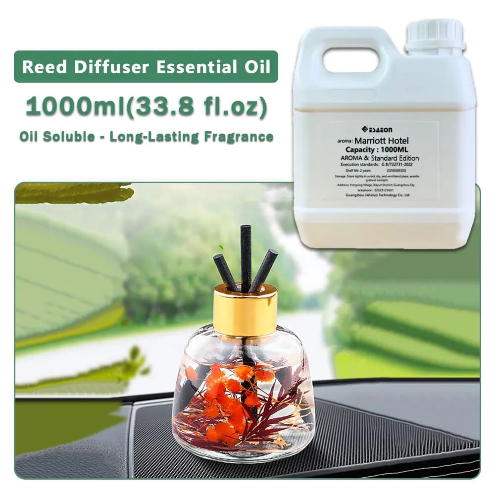 ESAEON Oily Aromatic Essential Oils - For Reed Diffusers & Flameless Aroma & Vine Diffuser, Marriott Hotel - 1000ML (33.8 fl.oz)