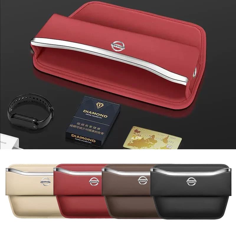 1 pz Seggiolino Auto Gap Organizer Scatola di Immagazzinaggio Tasca Multifunzione Per Nissan X-Trail T32 T31 Qashqai Tiida Teana Car Styling