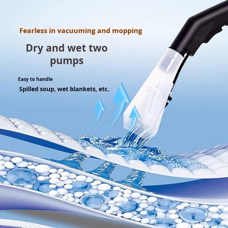 Macchina per la pulizia ad assorbimento d'acqua montata su auto elettrica ad alta efficienza Aspirapolvere con aspirazione spray interna multifunzione