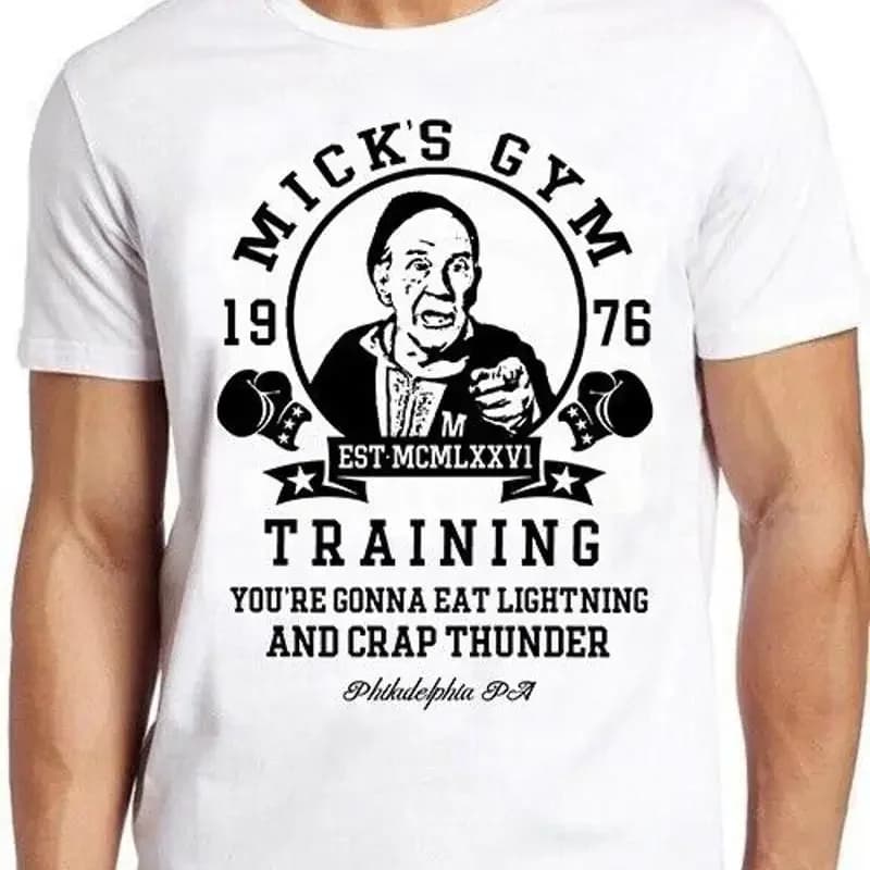 Micks's Gym Boxer Boxing Gloves Meme Gift Cult Movie Funny Gift Tee T Shirt M983