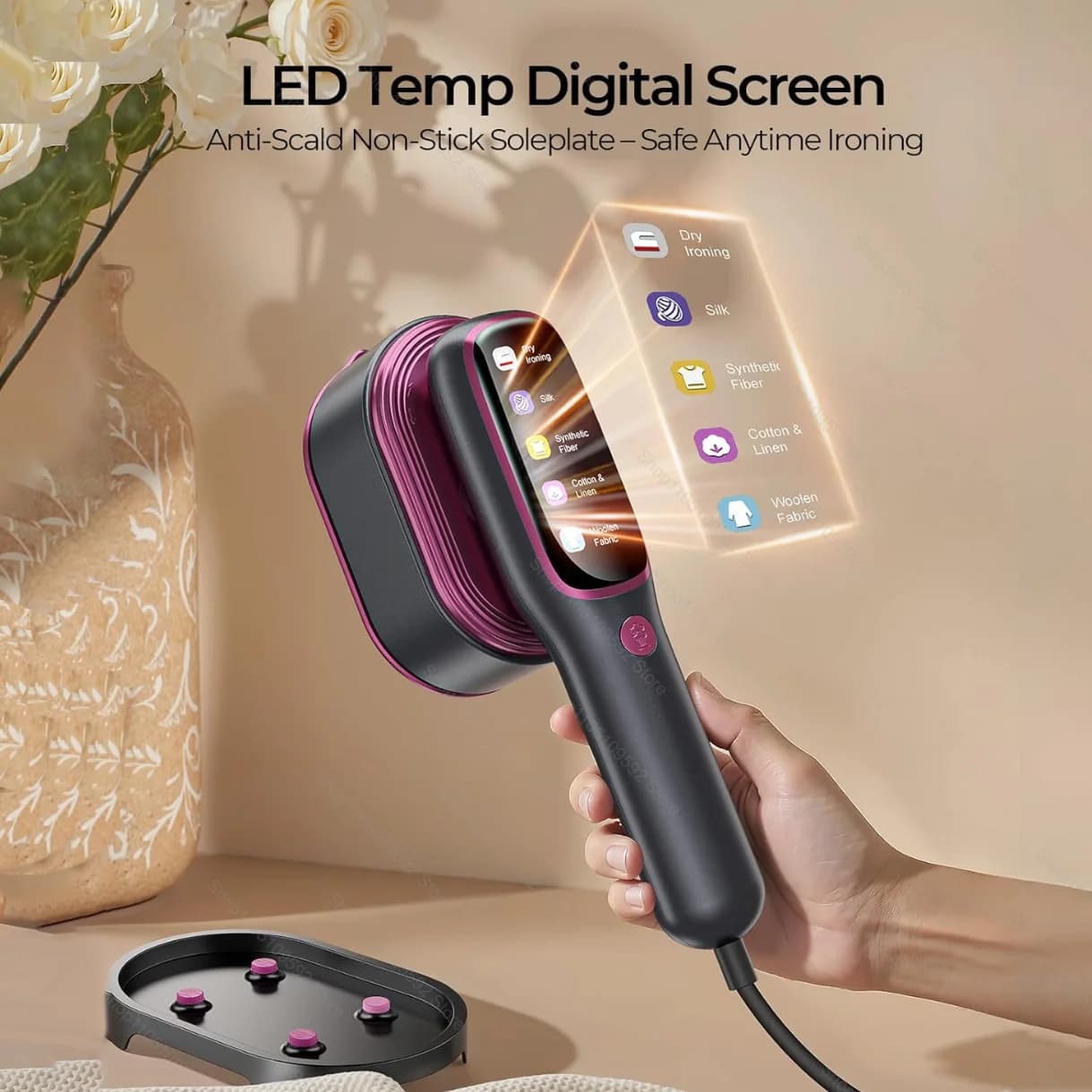 2026 New Model Professional Handheld Garment Steamer 1200W Fast Heating Portable Clothes Fabric Steamer Iron for Home and Travel