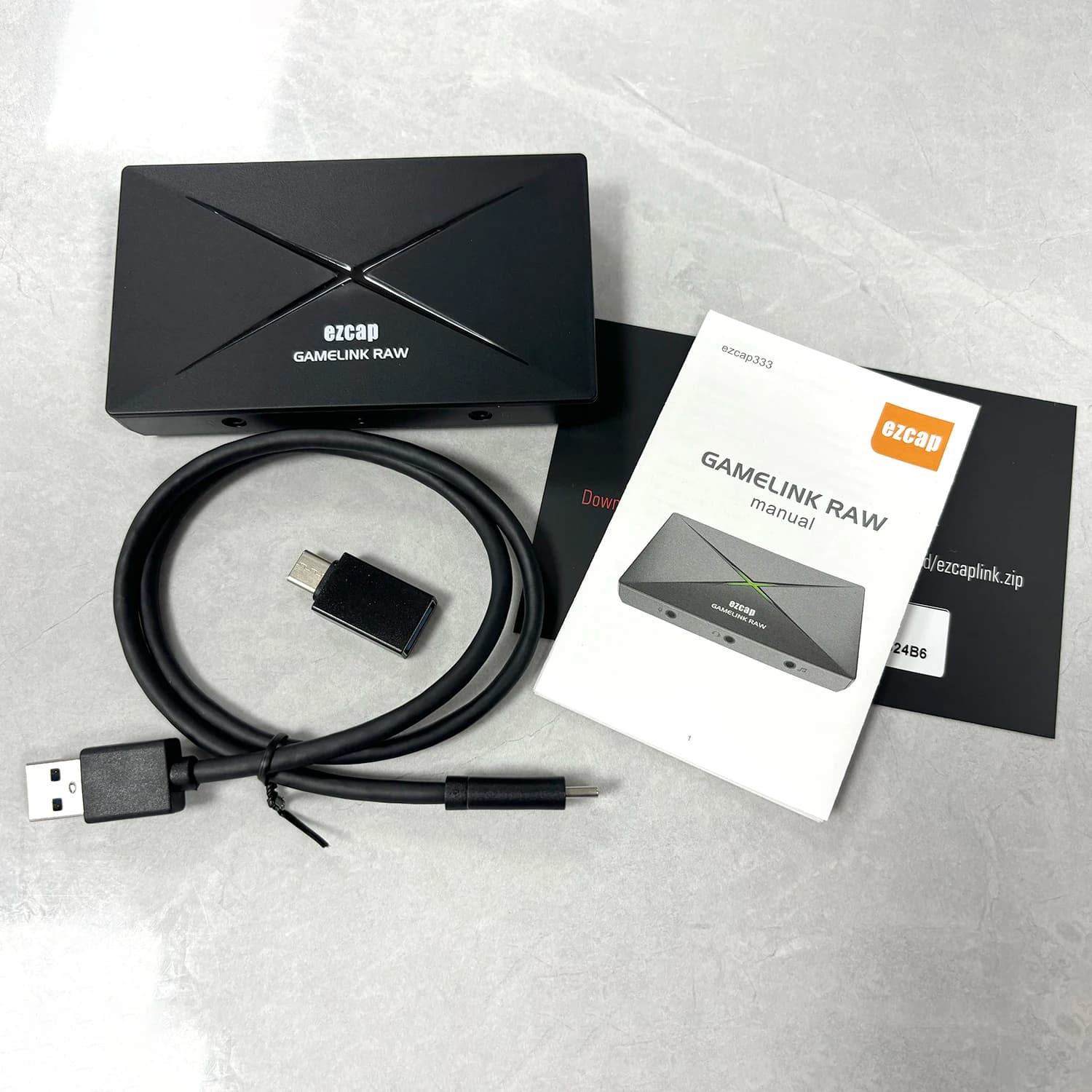 Ezcap333 GAME LINK RAW 1080P120 4K30 Scheda di Acquisizione Video Type-C USB 3.0 HDMI per Registrazione Giochi, Laptop, Fotocamera e Streaming Live