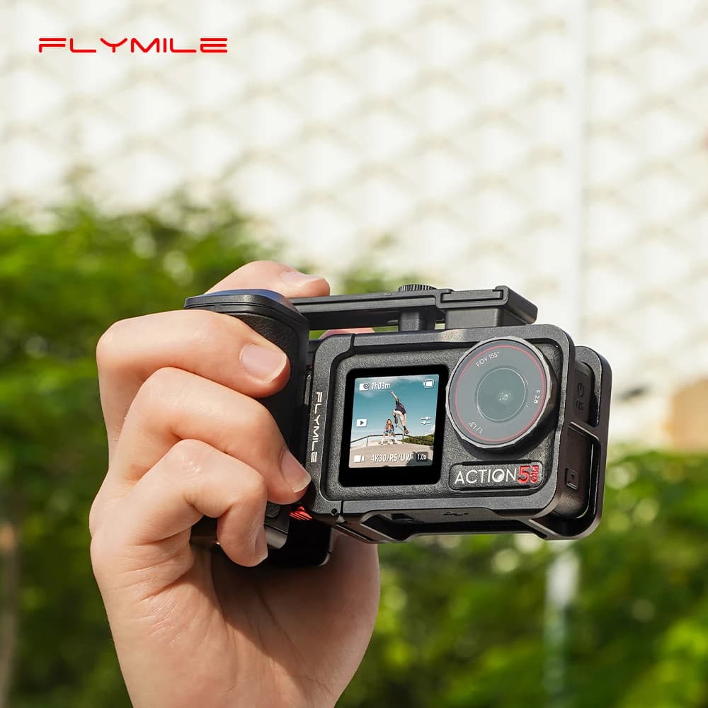 Flymile Street Grip Kit for DJI Action 5 Pro/Osmo Action 4 3 Hand Grip Protective Case Photography Accessories