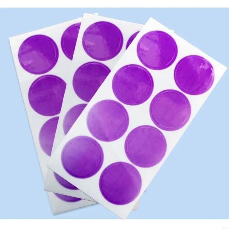 97BE 1 Sheet UV Color Changing Sticker Photosensitive Color Changing Paper UV Intensity Detection Outdoor Sunscreen Stickers