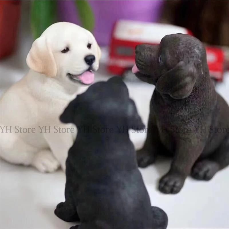 Resin Labrador Dog Mold Gypsum Epoxy Resin Silicone Mold for Candles Plaster Making Arts Resin Puppy Dog Candle Making Supplies