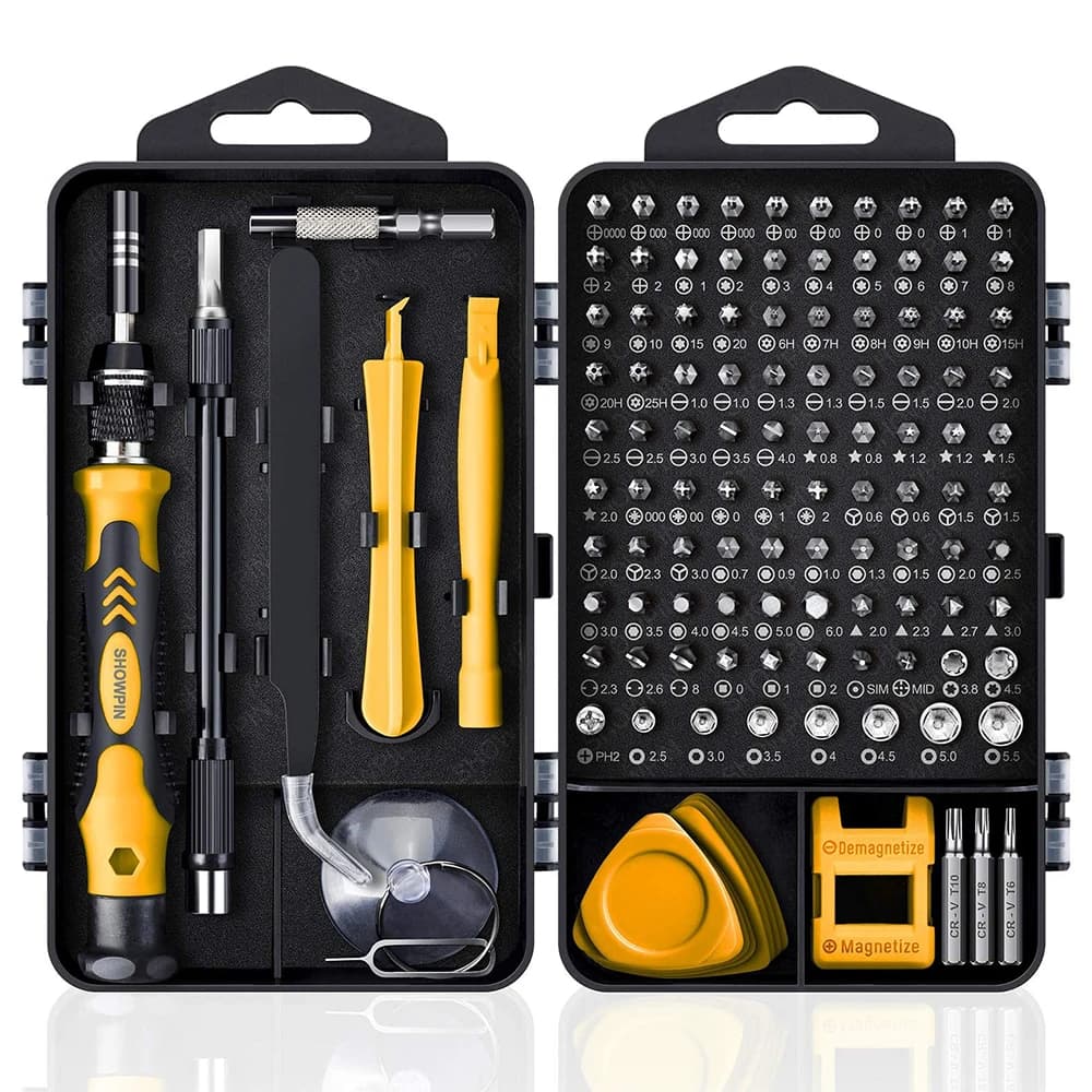 25/115/135/140 in1 Set di cacciaviti Magnetico Torx Phillips Kit di punte per viti con rimozione elettrica Chiave di riparazione Strumenti per PC del telefono