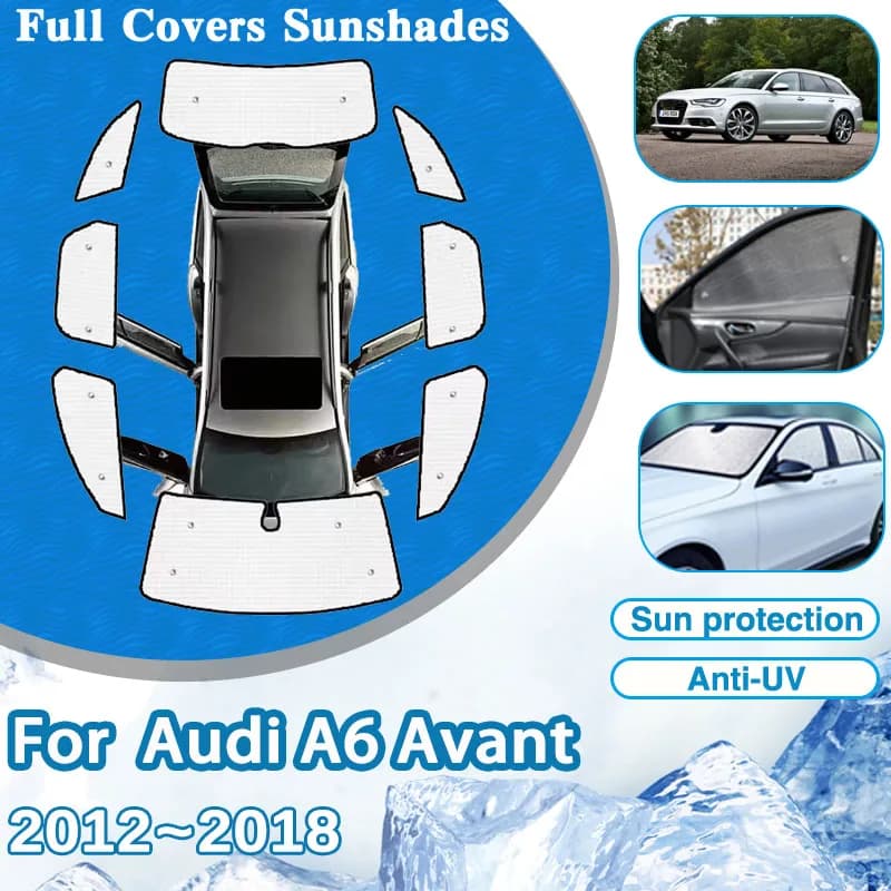 Per Audi A6 Avant C7 4G 2012 ~ 2018 Full Car Privacy Parasole Anteriore Parasole Finestra di Automobile Visiera Copertura Accessori Auto 2015 2016 2017