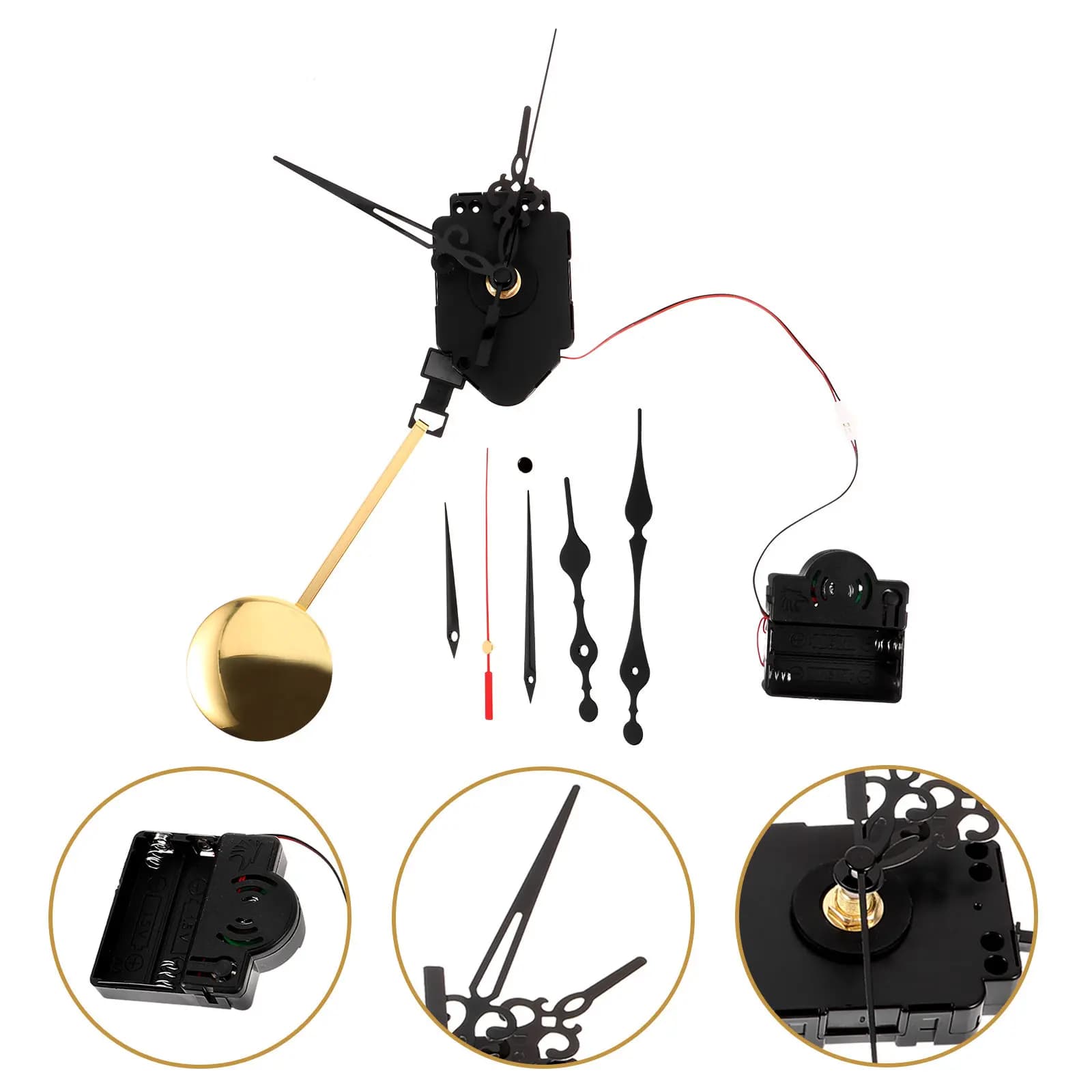 Clock Hands Replacement Pendulum Mechanism with Chime Accessories Movement Kits Mechanisms