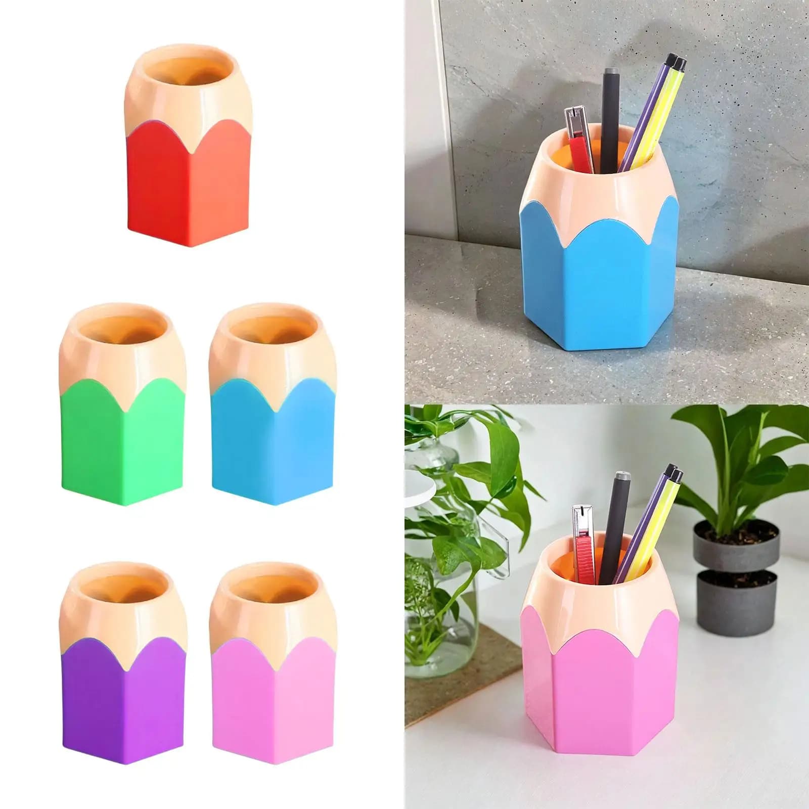 Organizzatore da scrivania Articoli di cancelleria per la casa Contenitore per penne per ufficio Pennello per trucco