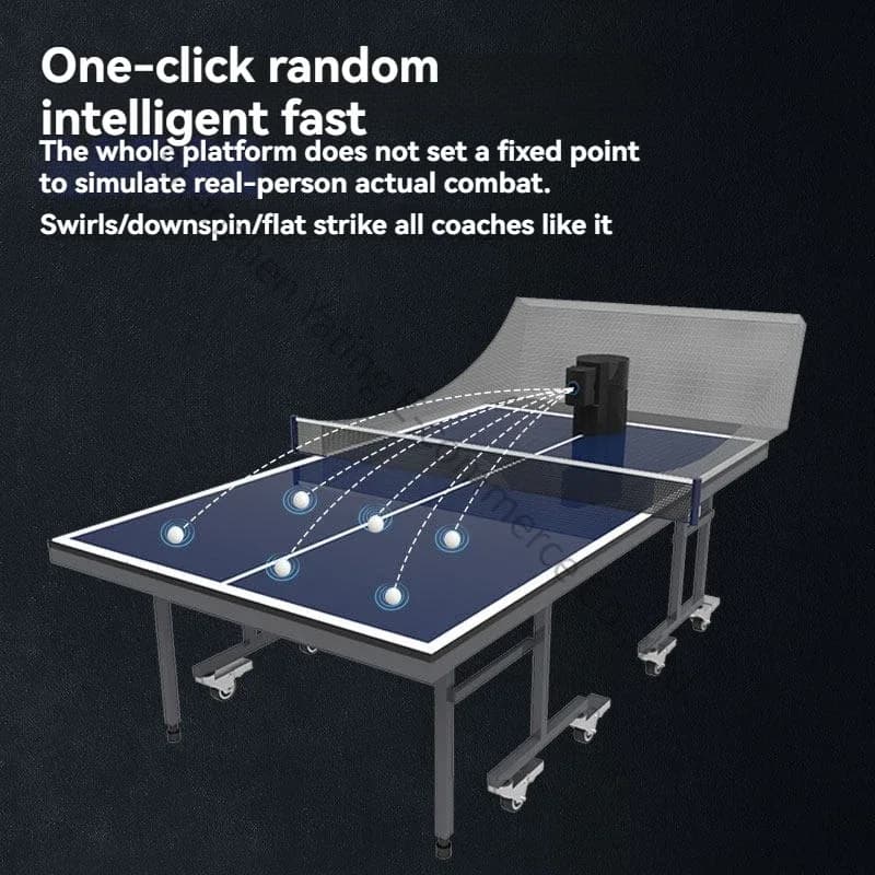 New Ping Pong Ball Pitching Machine Ping Pong Ball Machine Table Tennis Machine for Training, Reflex Practice & Spin Serve