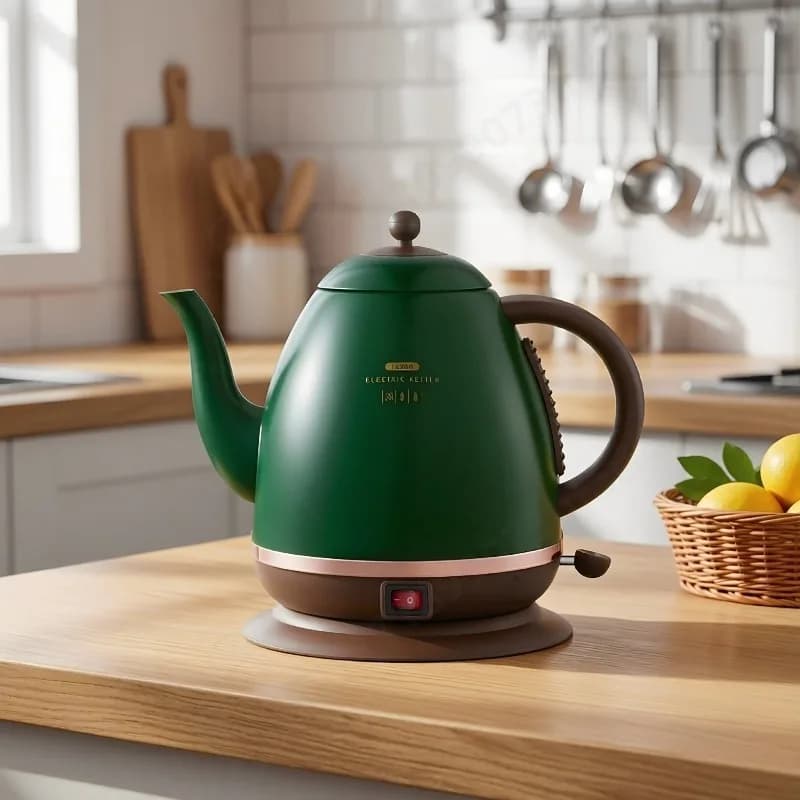 Retro Gooseneck Electric Water Kettle Constant Temperature Auto Heat Preservation Teapot for Home Tea Room Office Coffee Brewing