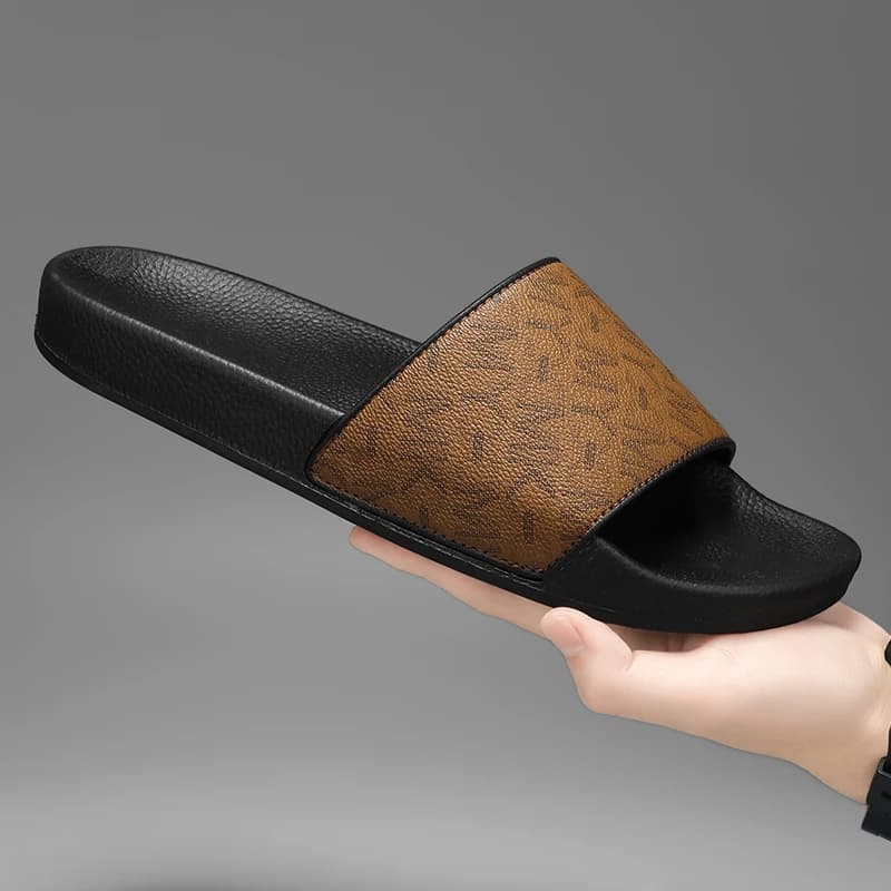2026 New One Strap Slides, Korean Light Luxury Style Anti-slip Wear-resistant Beach Shoes, Trend Indoor Outdoor Casual Slippers