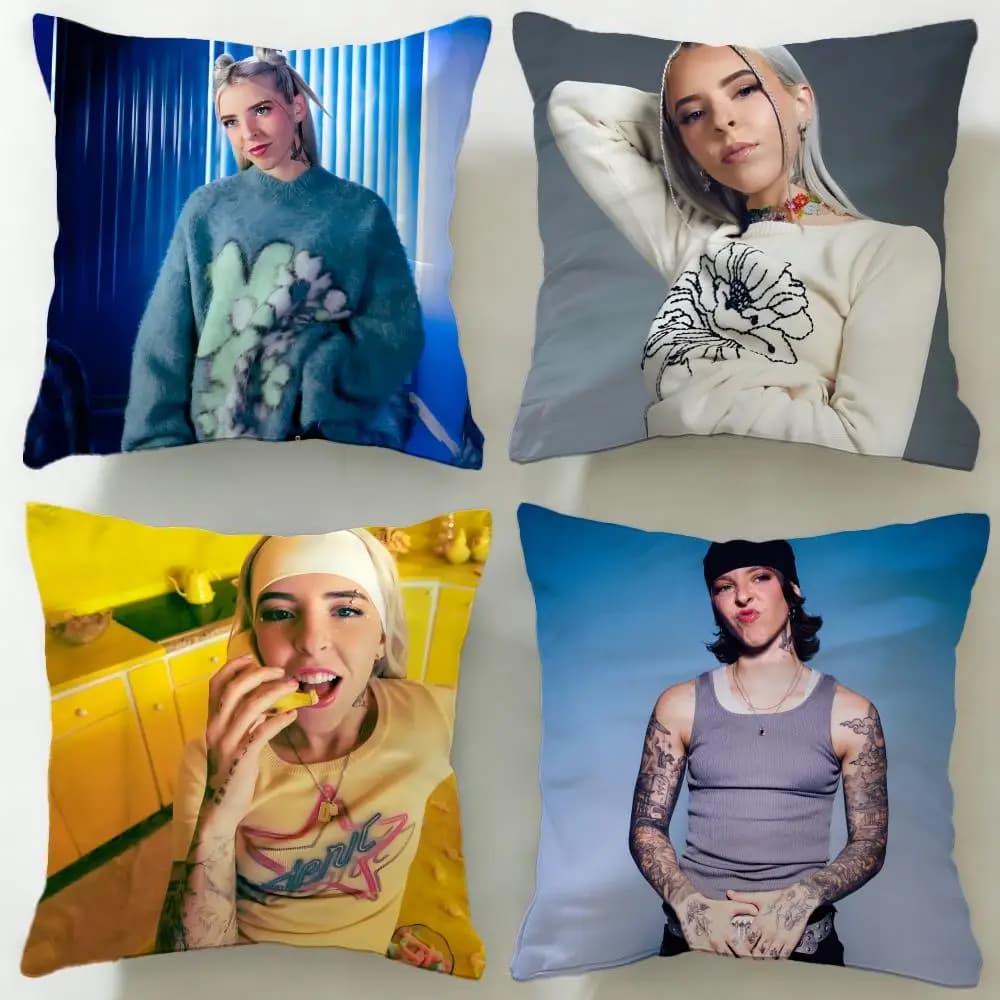Federa per cuscino del rapper Young Miko, morbida e facile da lavare – versatile per divano, letto, viaggi e ufficio
