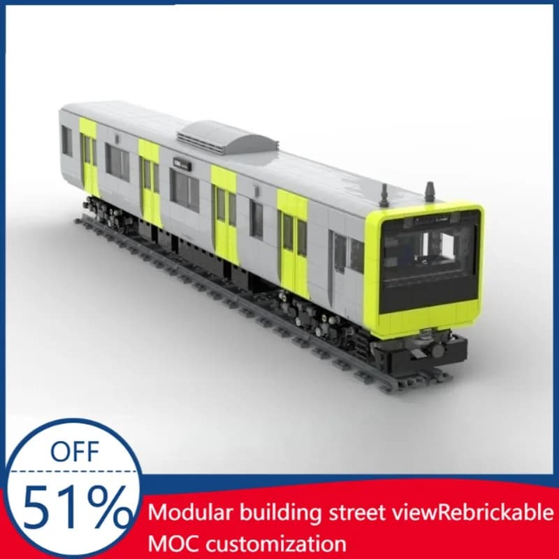 2489 Pezzi JR East E235 Treno Pendolare, Carrozza MOC, Modello Ferroviario Creativo, Giocattolo Educativo da Assemblare, Collezione, Regalo di Natale