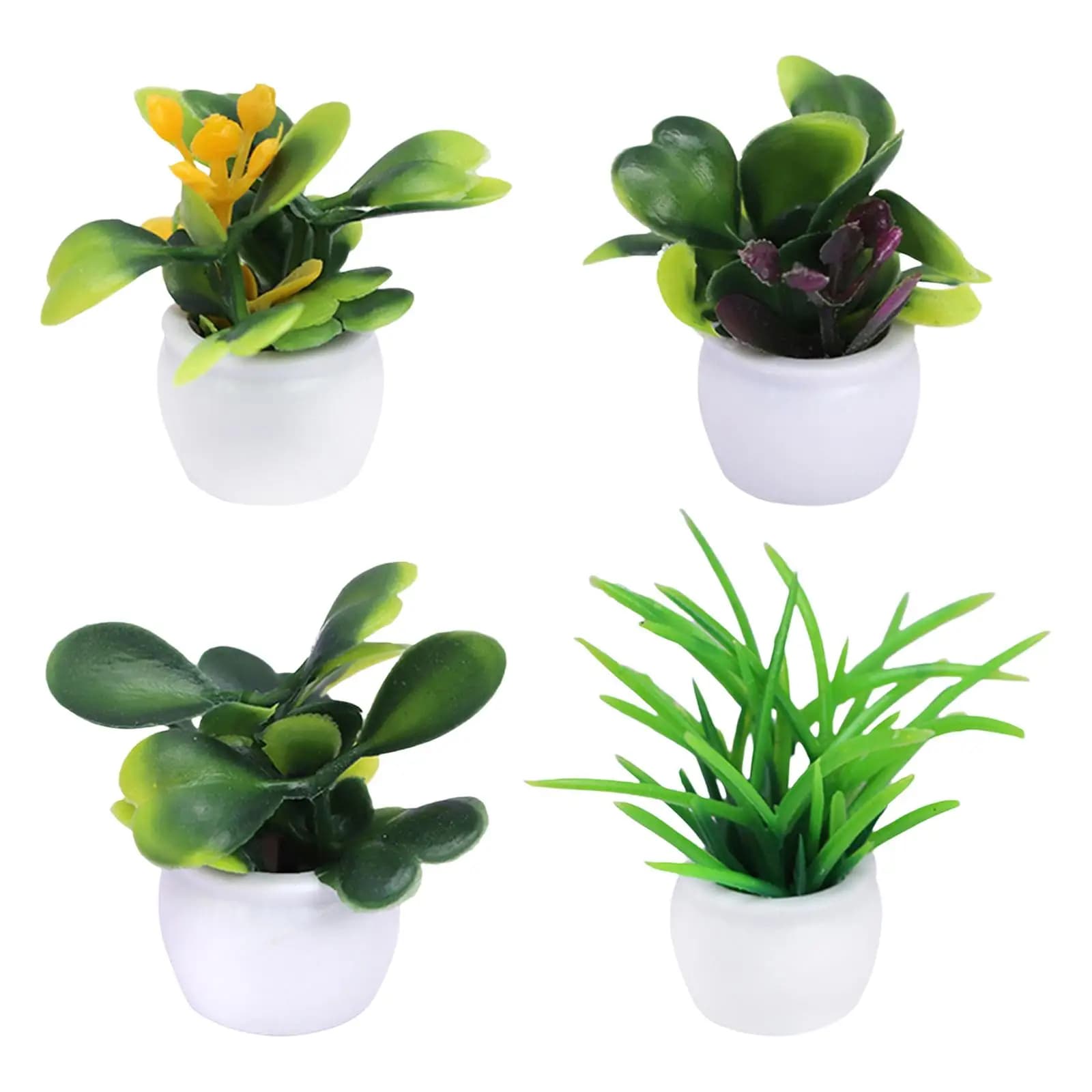 Mini Garden Dollhouse Artificial Bonsai Model Home Decor Potted Plants for 1 12 Scale Miniatures