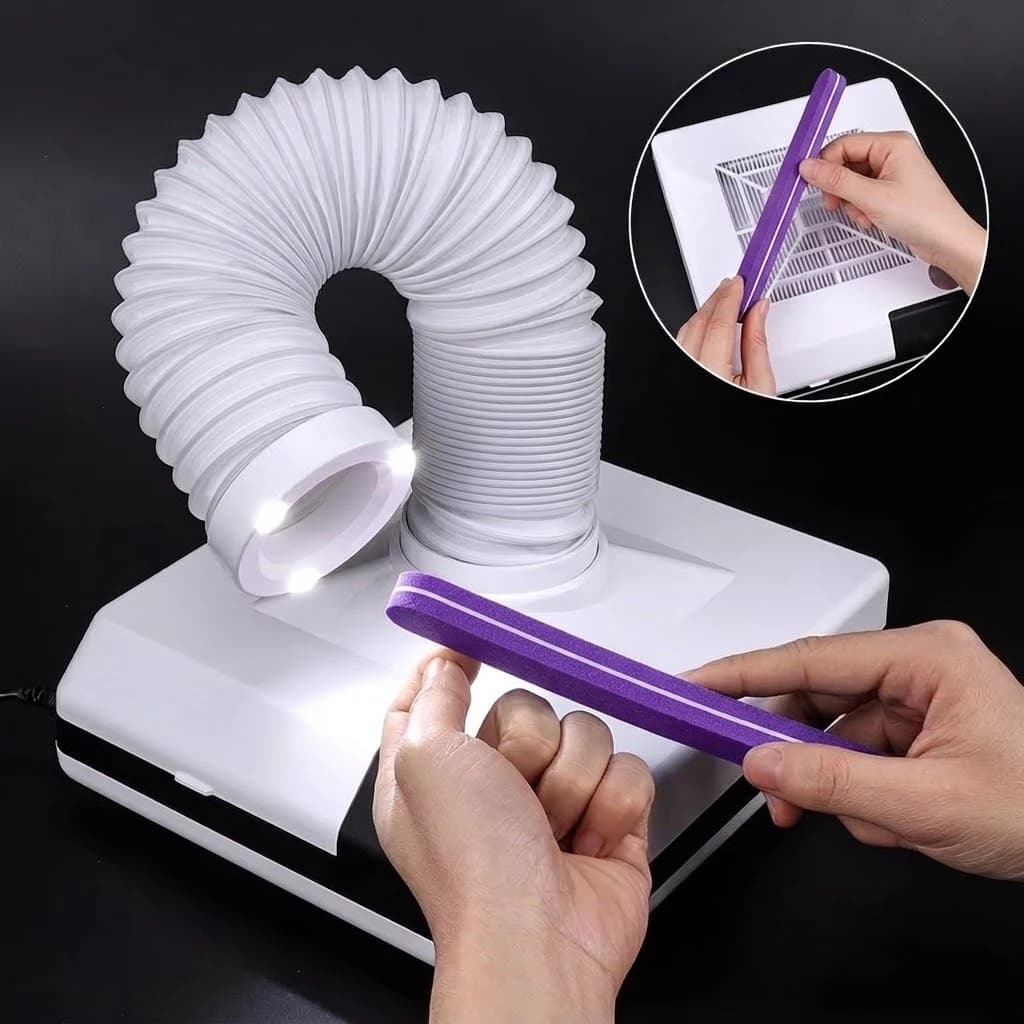60W nail powder vacuum cleaner, manicure vacuum cleaner, pedicure, nail art, salon, dust removal, powerful fan