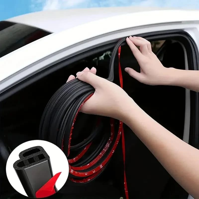Sealing strip for car door Double layer rubber sealing protection Soundproof waterproof weather strips for car door boot