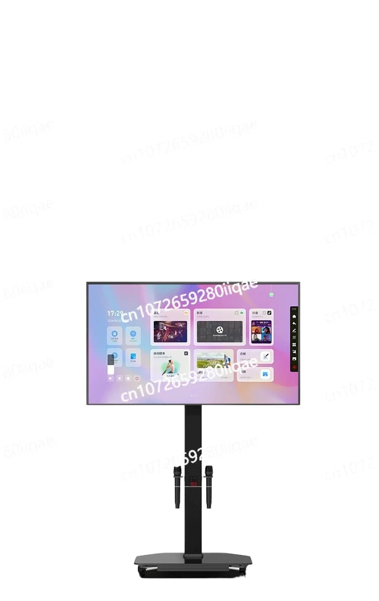 Macchina Karaoke Mobile con Grande Schermo per Ordinare Canzoni dal Vivo Tutto-in-Uno