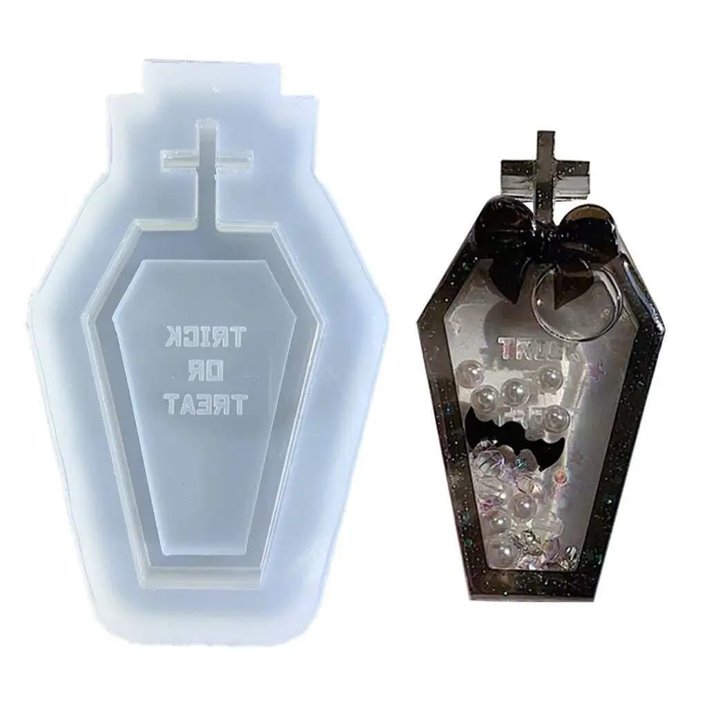 DIY handmade drip glue mold cross coffin resin