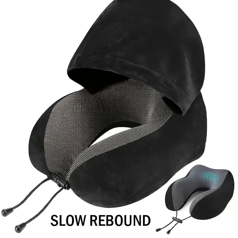 1pc Adjustable U-Shaped Neck Pillow for Car Travel Outdoor Use Comfort Fit for Neck Support Neck Pillow for Travel Accessory